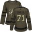 Adidas Tampa Bay Lightning #71 Anthony Cirelli Green Salute to Service Womens Stitched NHL Jersey