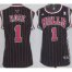 Cheap Women Chicago Bulls 1 Derrick Rose Black Red Strip NBA Jerseys