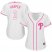 Philadelphia Phillies #3 Bryce Harper White/Pink Fashion Womens Stitched MLB Jersey