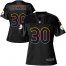Nike Pittsburgh Steelers #30 James Conner Black Womens NFL Fashion Game Jersey