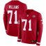San Francisco 49ers #71 Trent Williams Red Team Color Mens Stitched NFL Limited Therma Long Sleeve Jersey
