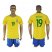 Brazil #19 Willian Home Soccer Country Jersey