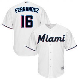 Miami Marlins #16 Jose Fernandez White Cool Base Stitched Youth MLB Jersey