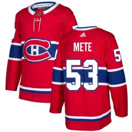 Adidas Montreal Canadiens #53 Victor Mete Red Home Authentic Stitched NHL Jersey