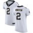 Nike New Orleans Saints #2 Jameis Winston White Mens Stitched NFL New Elite Jersey