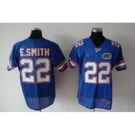 Florida Gators 22 E.Smith blue NCAA Jerseys