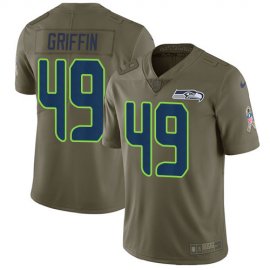 Nike Seattle Seahawks #49 Shaquem Griffin Olive Youth Stitched NFL Limited 2017 Salute to Service Jersey