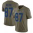 Nike Indianapolis Colts #87 Reggie Wayne Olive Mens Stitched NFL Limited 2017 Salute to Service Jersey
