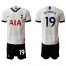Tottenham Hotspur #19 Dembele White Home Soccer Club Jersey