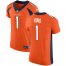 Nike Denver Broncos #1 Marquette King Orange Team Color Mens Stitched NFL Vapor Untouchable Elite Jersey