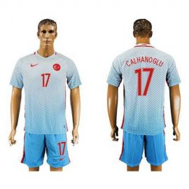 Turkey #17 Calhanoglu Away Soccer Country Jersey