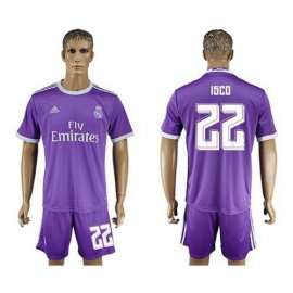 Real Madrid #22 Isco Away Soccer Club Jersey