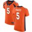 Nike Denver Broncos #5 Joe Flacco Orange Team Color Mens Stitched NFL Vapor Untouchable Elite Jersey