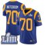 Nike Los Angeles Rams #70 Joseph Noteboom Royal Blue Alternate Super Bowl LIII Bound Mens Stitched NFL Vapor Untouchable Limited Jersey