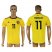 Belgium #11 Mirallas Away Soccer Country Jersey