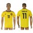 Belgium #11 Mirallas Away Soccer Country Jersey