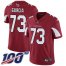 Nike Arizona Cardinals #73 Max Garcia Red Team Color Mens Stitched NFL 100th Season Vapor Limited Jersey