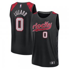 Damian Lillard Portland Trail Blazers Fanatics Branded Youth 2023/24 Fast Break Jersey – Black – City Edition