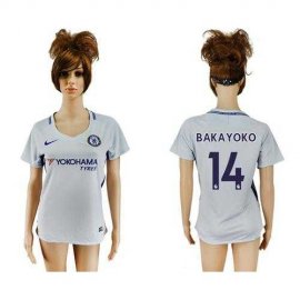 Womens Chelsea #14 Bakayoko Away Soccer Club Jersey