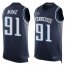 Nike Tennessee Titans #91 Cameron Wake Navy Blue Team Color Mens Stitched NFL Limited Tank Top Jersey