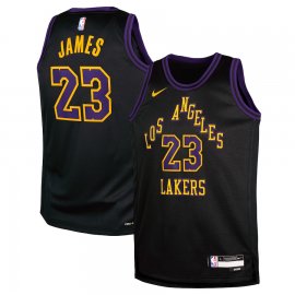 LeBron James Los Angeles Lakers Nike Youth 2023/24 Swingman Replica Jersey – City Edition – Black