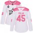 Adidas Dallas Stars #45 Roman Polak White/Pink Authentic Fashion Womens 2020 Stanley Cup Final Stitched NHL Jersey