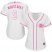 Cincinnati Reds #9 Mike Moustakas White/Pink Fashion Womens Stitched MLB Jersey