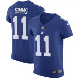 Nike New York Giants #11 Phil Simms Royal Blue Team Color Mens Stitched NFL Vapor Untouchable Elite Jersey