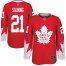 Adidas Toronto Maple Leafs #21 Borje Salming Red Team Canada Authentic Stitched NHL Jersey