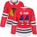 Adidas Chicago Blackhawks #44 Calvin De Haan Red Home Authentic USA Flag Womens Stitched NHL Jersey