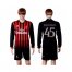 AC Milan #45 Balotelli Home Long Sleeves Soccer Club Jersey