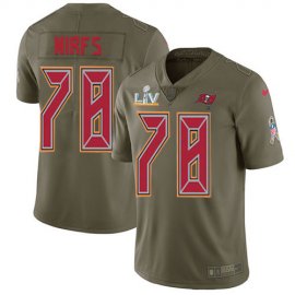 Nike Tampa Bay Buccaneers #78 Tristan Wirfs Olive Youth Super Bowl LV Bound Stitched NFL Limited 2017 Salute To Service Jersey