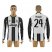 Juventus #24 Rugani Home Long Sleeves Soccer Club Jersey