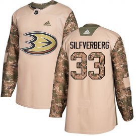 Adidas Anaheim Ducks #33 Jakob Silfverberg Camo Authentic 2017 Veterans Day Stitched NHL Jersey