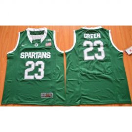 Michigan State Spartans #23 Draymond Green Green Authentic Basketball Stitched NCAA Jersey