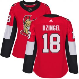 Adidas Ottawa Senators #18 Ryan Dzingel Red Home Authentic Womens Stitched NHL Jersey