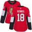 Adidas Ottawa Senators #18 Ryan Dzingel Red Home Authentic Womens Stitched NHL Jersey