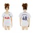Womens Tottenham Hotspur #48 Edwards Home Soccer Club Jersey