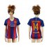 Womens Barcelona #14 Mascherano Home Soccer Club Jersey