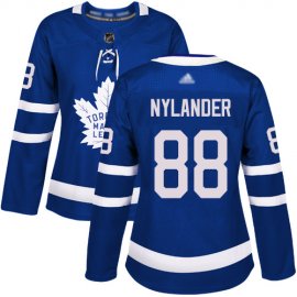 Adidas Toronto Maple Leafs #88 William Nylander Blue Home Authentic Womens Stitched NHL Jersey