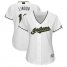 Cleveland Indians #12 Francisco Lindor White 2018 Memorial Day Cool Base Womens Stitched MLB Jersey