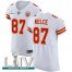 Nike Kansas City Chiefs #87 Travis Kelce White Super Bowl LIV 2020 Mens Stitched NFL New Elite Jersey