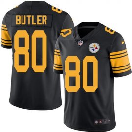 Nike Pittsburgh Steelers #80 Jack Butler Black Mens Stitched NFL Limited Rush Jersey