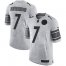 Nike Pittsburgh Steelers #7 Ben Roethlisberger Gray Mens Stitched NFL Limited Gridiron Gray II Jersey