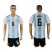 Argentina #6 Biglia Home Soccer Country Jersey