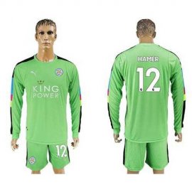 Leicester City #12 Hamer Green Goalkeeper Long Sleeves Soccer Club Jersey