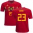 Belgium #23 Ciman Home Kid Soccer Country Jersey