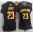 Womens Cavaliers #23 LeBron James Black The Finals Patch Fashion Stitched NBA Jersey