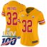 Nike Kansas City Chiefs #32 Tyrann Mathieu Gold Super Bowl LIV 2020 Womens Stitched NFL Limited Inverted Legend 100th Season Jersey