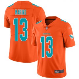 Nike Miami Dolphins #13 Dan Marino Orange Mens Stitched NFL Limited Inverted Legend Jersey